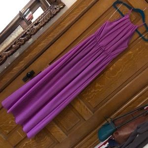 Purple Halter Maxi Dress 👗